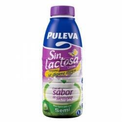 Leche semidesnatada Puleva sin gluten sin lactosa botella 1 l.