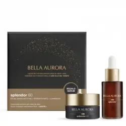 Pack Splendor 60 Día Bella Aurora: Crema antiedad redensificante día 30 ml y serum iluminador antioxidante 30 ml.