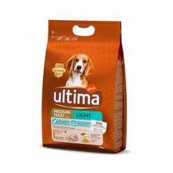 Pienso light pollo y arroz para perros adultos medium maxi Ultima 3 Kg