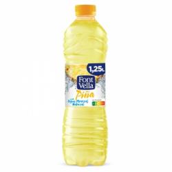 Agua mineral Font Vella Levité con zumo de piña 1,25 l.