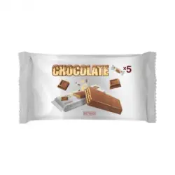 Barritas crujientes Hacendado recubiertas de chocolate con leche