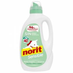 Detergente líquido para pieles sensibles Norit 40 lavados.