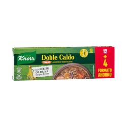 Doble caldo sabor clásico carne Knorr en pastillas Caja 0.16 kg