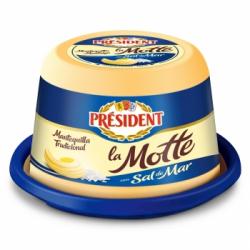 Mantequilla con granos de sal de mar La Motte Président 250 g.