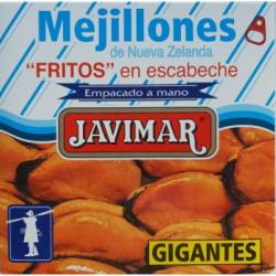 Mejillones fritos en escabeche gigantes Javimar 156 g.