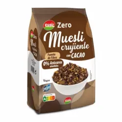 Muesli crujientes con cacao Esguir Zero sin gluren y sin azúcar añadido