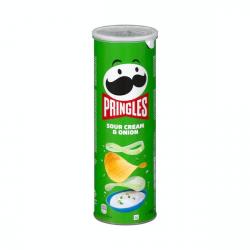 Pringles sabor crema agria y cebolla Bote 0.165 kg