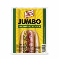 Salchichas de jalapeño y cheddar Oscar Mayer Jumbo sin gluten 335 g.