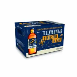 Cerveza El Águila sin filtrar pack 12 botellas 33 cl.