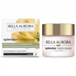 Crema anti edad correctora de noche splendor meno-pause Bella Aurora 50 ml.
