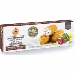 Croquetas de jamón ibérico y pan crujiente para horno La Cocina de Senén sin gluten 200 g.