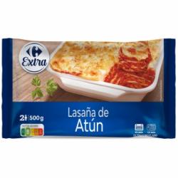 Lasaña de atún Carrefour 500 g.