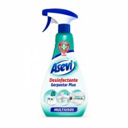 Limpiador desinfectante gerpostar plus multiusos sin lejía Asevi 750 ml.