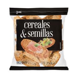 Panecillos tostados multicereal Hacendado Paquete 0.25 kg