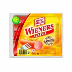 Salchichas classic Wieners Oscar Mayer sin gluten 200 g.