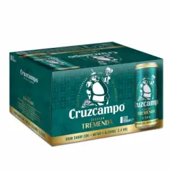 Cerveza Cruzcampo Tremenda pack de 12 latas de 33 cl.