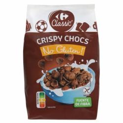 Crispy choc Carrefour sin gluten 400 g.