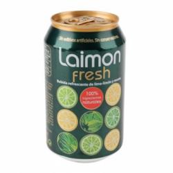 Refresco de lima-limón Limon Fresh con gas lata 33 cl.