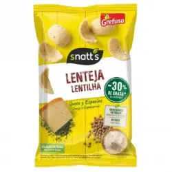 Aperitivo de lentejas sabor queso y eneldo Snatt's 90 g.