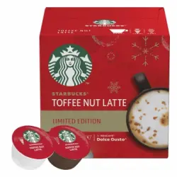 Café Toffee Nut Latte en cápsulas Starbucks compatible con Dolce Gusto 12 ud.