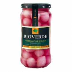 Cebollitas rojas en vinagre agridulces Rioverde 180 g.