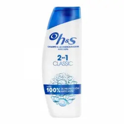 Champú y acondicionador anticaspa 2 en 1 Classic H&S 330 ml.