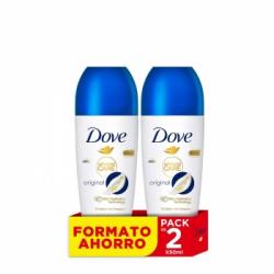 Desodorante roll-on Original Advanced Care Dove pack de 2 unidades de 50 ml.