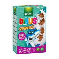 Galletas Dibus Sharkies Gullón sin gluten y sin lactosa 250 g.