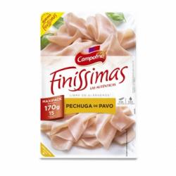 Pechuga de pavo en lonchas finas Campofrío - Finissimas sin gluten sin lactosa 170 g.