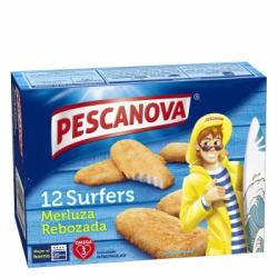 Surfers de merluza rebozada Pescanova 400 g.