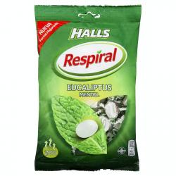 Caramelos eucaliptus mentol Respiral Halls Paquete 0.15 kg
