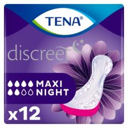 Compresas para incontinencia maxi night Discreet Tena 12 ud.