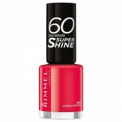 Esmalte de uñas 60 Seconds Super Shine no 430 Coralicious Rimmel London 1 ud.