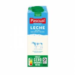 Leche semidesnatada Pascual brik 1 l.