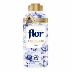 Perfumador para la ropa azul Flor 36 lavados.