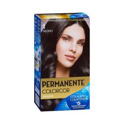 Coloración permanente 1 negro Deliplus Caja 1 ud