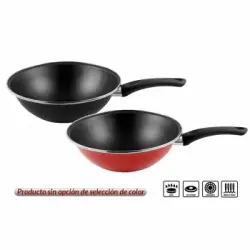 Wok 28 sin Rejilla Acero Vitrificado - Surtida