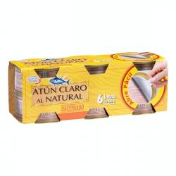 Atún claro al natural Hacendado 6 latas X 0.06 kg