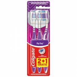 Cepillo de dientes medio limpieza profunda ZigZag Colgate 2 ud.