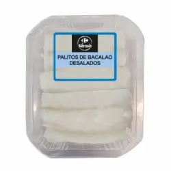 Palitos de bacalao desalados Carrefour 180 g