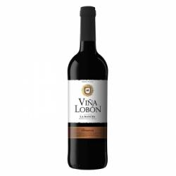 Vino D.O. La Mancha tinto crianza Viña Lobón 75 cl.