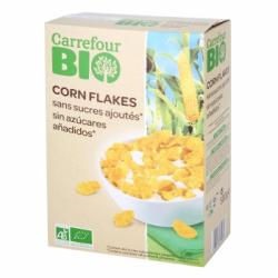 Cereales ecológicos Corn Flakes Carrefour Bio 500 g.