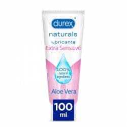 Lubricante aloe vera 100% natural sin fragancia, colorantes ni agentes irritantes Naturals Extra Sensitivo Durex 100 ml.