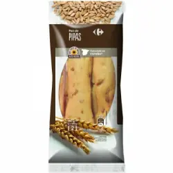 Palitos de pan con pipas Carrefour pack de 2x90 g.