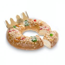 Roscón de Reyes relleno con crema congelado Caja 0.8 kg