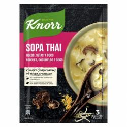 Sopa Thai de fideos, setas y coco Knorr 69 g.