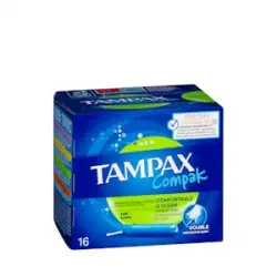 Tampones super Tampax Compak con aplicador Caja 1 ud