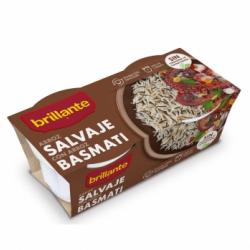 Arroz salvaje y basmati Brillante pack de 2 unidades de 125 g.