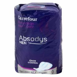 Compresas de incontinencia para hombre Absodys men Carrefour 20 ud.