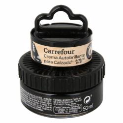 Crema autobrillante c/aplicador negro Carrefour 50 ml.